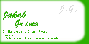 jakab grimm business card